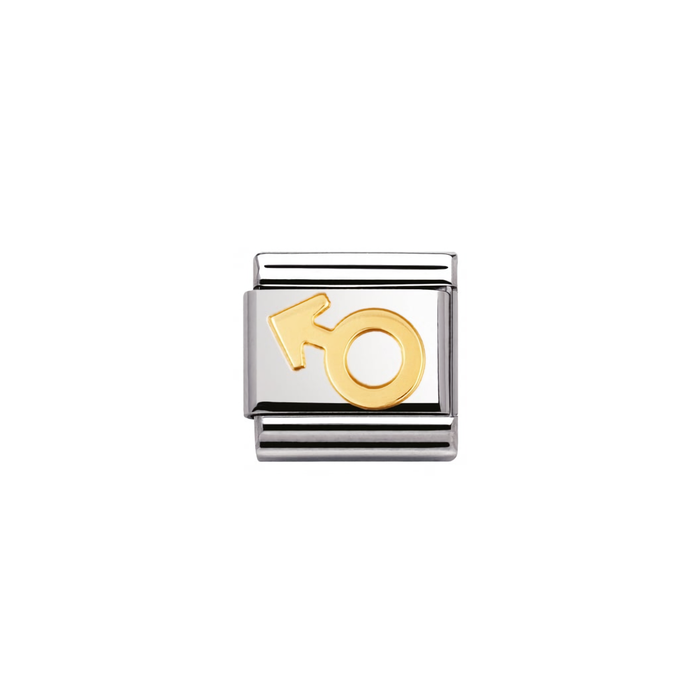 Nomination Classic Gold Love Male Sign Charm