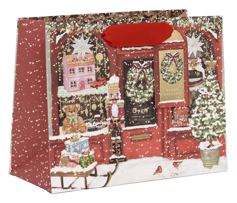 Glick Christmas Toy Shop Medium Landscape Gift Bag