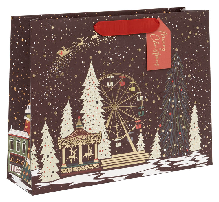Glick Christmas Ferris Wheel Large Landscape Bag
