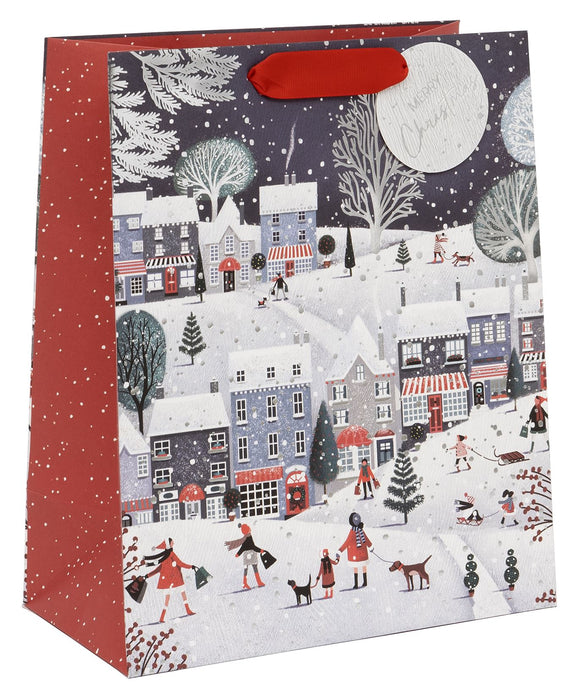 Glick Christmas Icy Hamlet Large Gift Bag