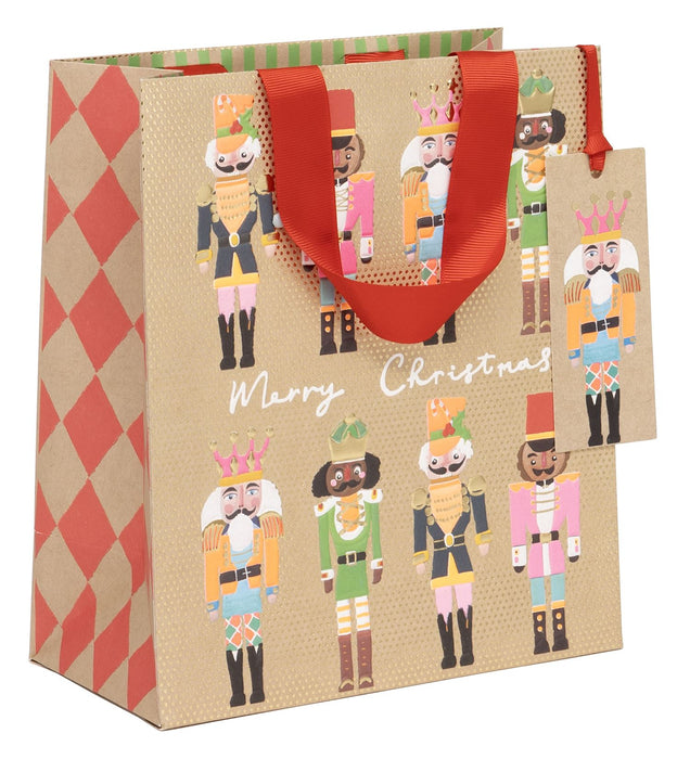 Glick Christmas Nutcracker Medium Gift Bag
