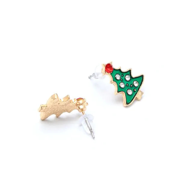 Molly & Rose Diamante Christmas Tree Earrings