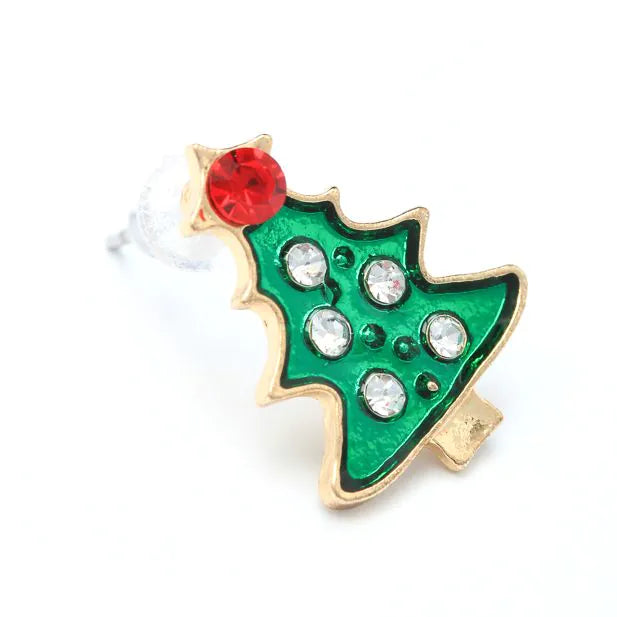 Molly & Rose Diamante Christmas Tree Earrings