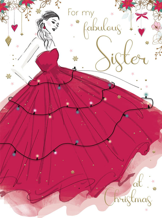 ICG 'For My Fabulous Sister At Christmas' Christmas Card