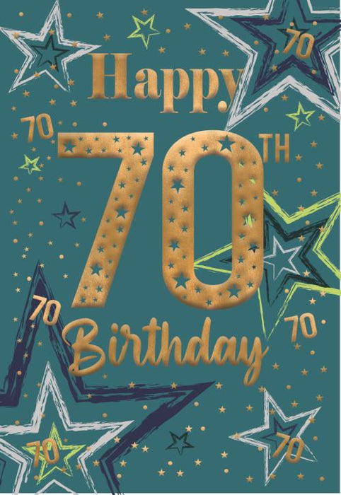 ICG 'Happy 70th Birthday' Birthday Card
