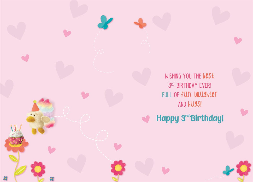 ICG  'Three Today Yay' Birthday Card