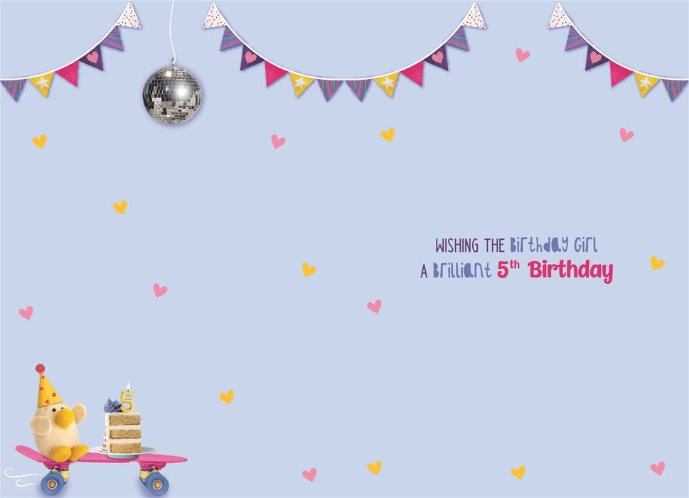 ICG  'Five Today 5 Hip Hip Hooray ' Birthday Card