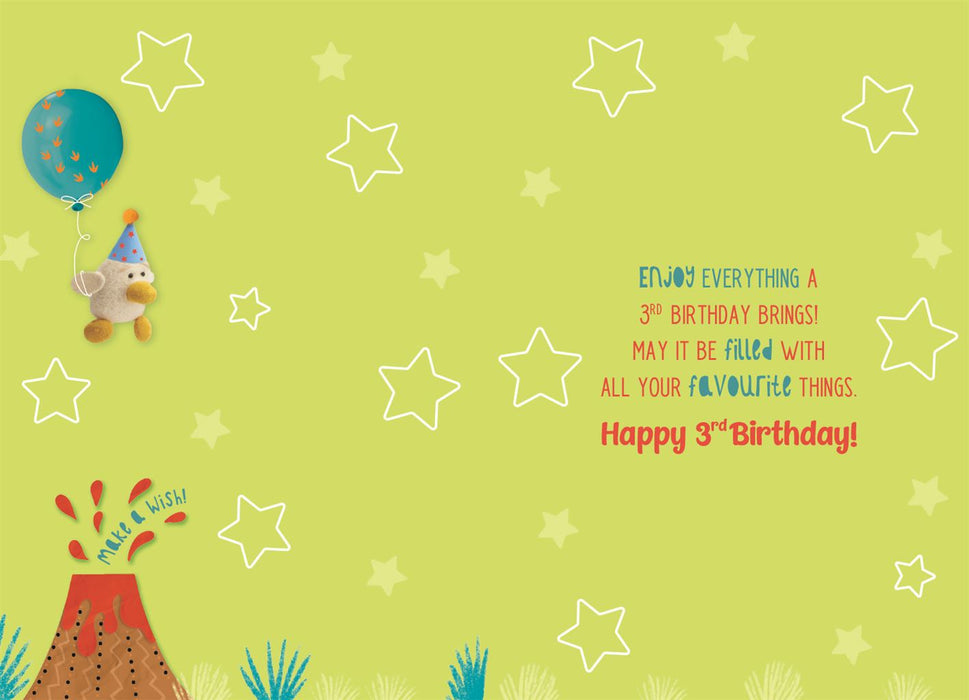 ICG  'Three 3 Today ' Birthday Card