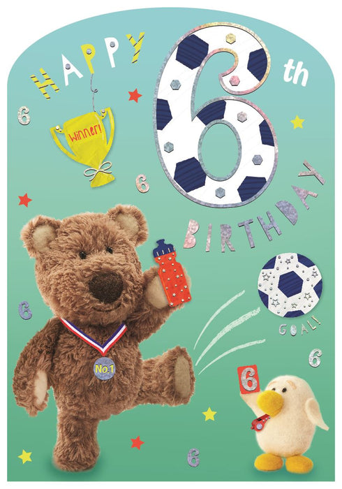 ICG  'Happy 6th Birthday' Birthday Card