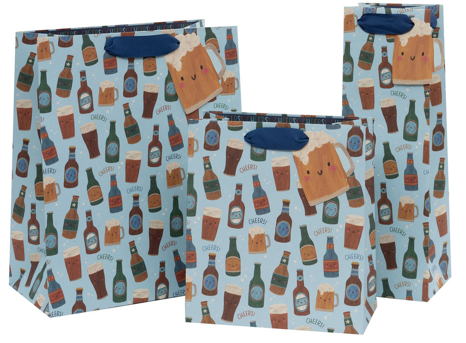 Glick Beers And Cheers Large Gift Bag