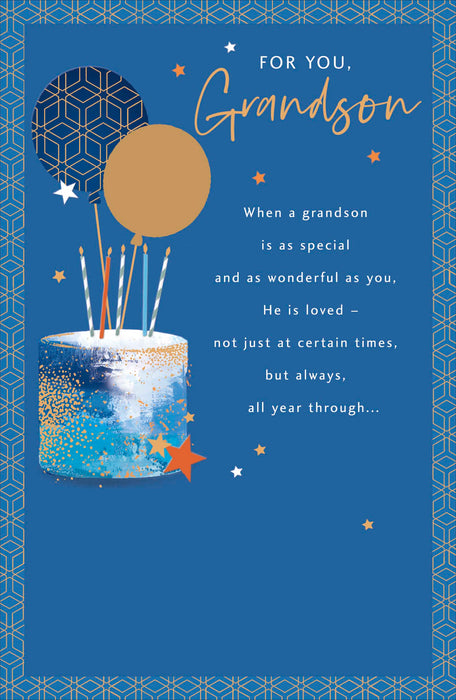 UKG 'Birthday Grandson' Card