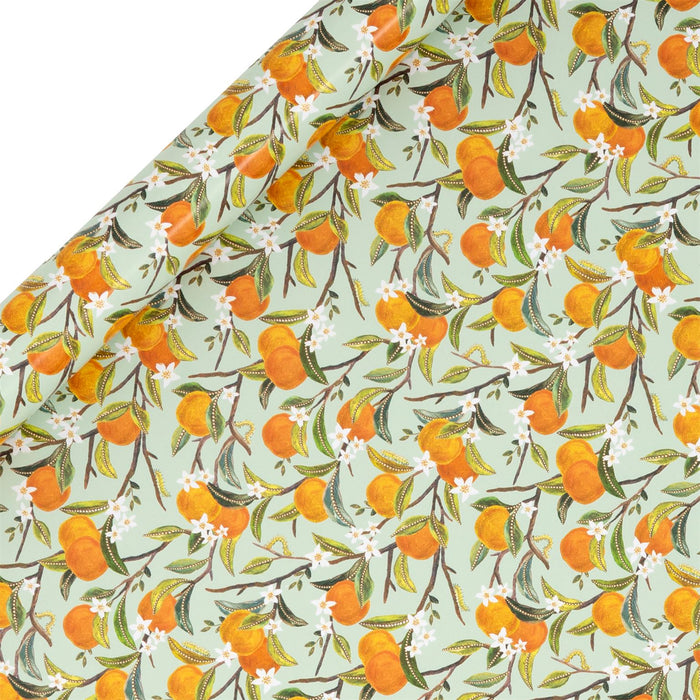 Glick Orange Orchard 4m Metre Roll Wrap