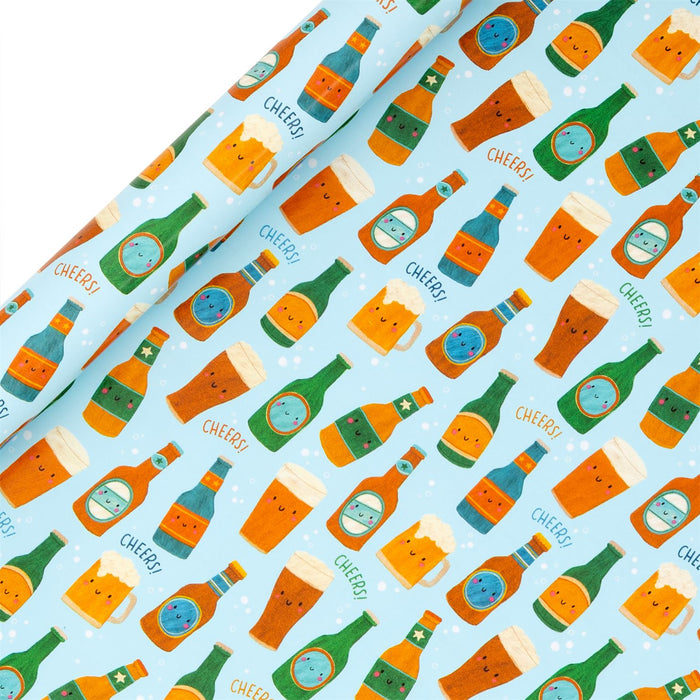 Glick Beer & Cheers 4m Metre Roll Wrap