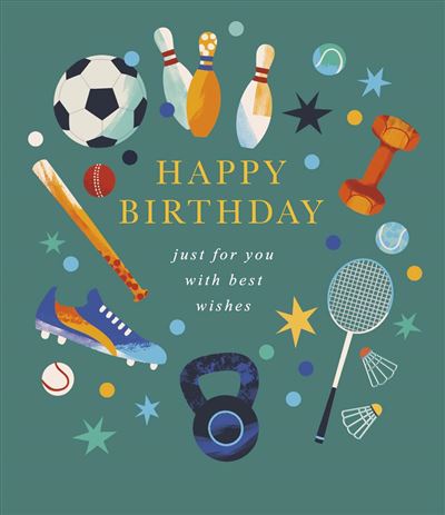 UKG 'Happy Birthday Just For You best Wishes' Birthday Card