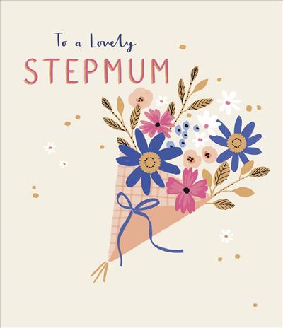 UKG 'To A Lovely Step Mum' Birthday Card