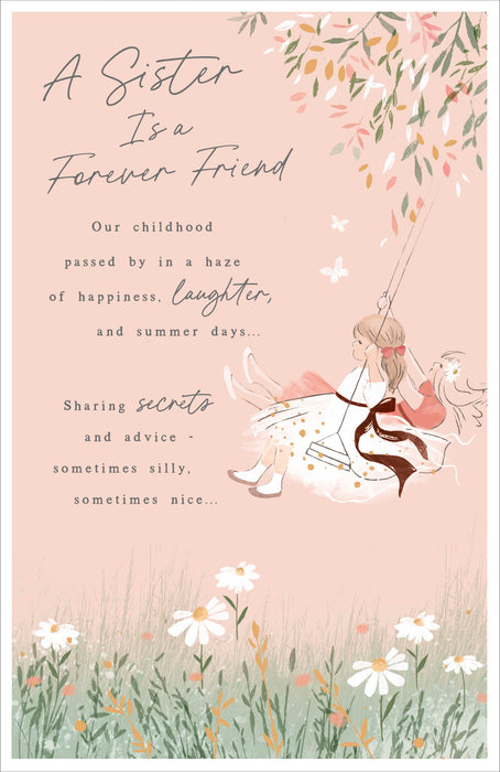 UKG 'A Sister IS A Forever Friend' Birthday Card