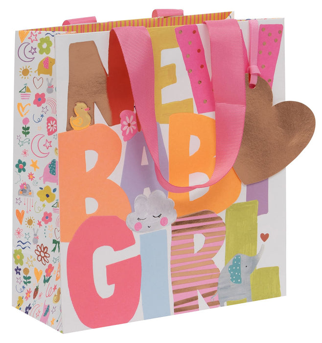 Glick New Baby Girl Medium Gift Bag
