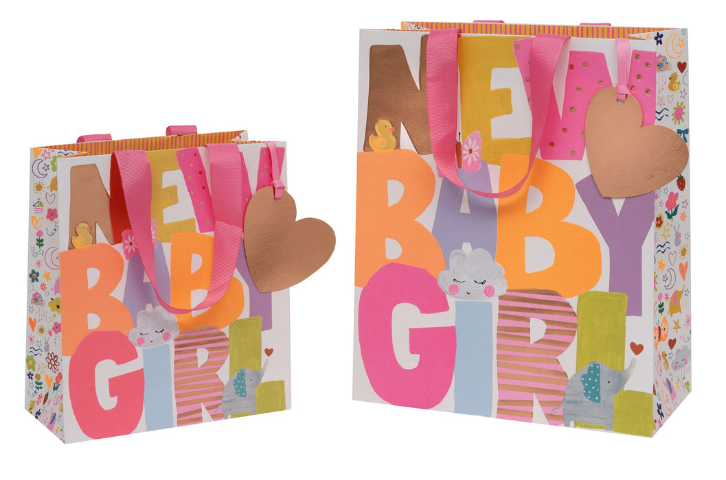 Glick New Baby Girl Large Gift Bag