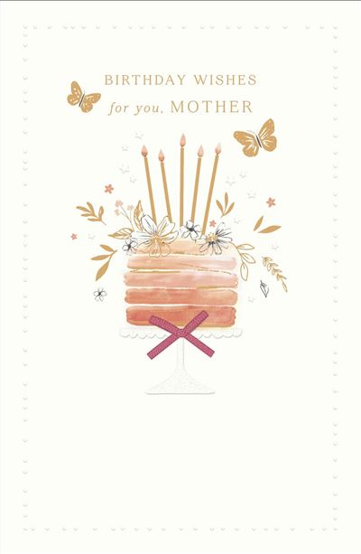 UKG 'Birthday Wishes For You Mother' Birthday Card