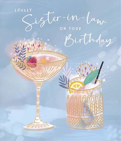 UKG 'Lovely Sister-In-Law On Your Birthday' Birthday Card