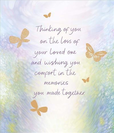 UKG 'Loss Of Loved One' Sympathy Card