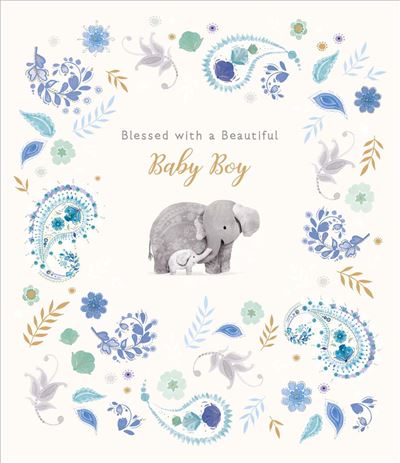 UKG 'Blessed With A Beautiful Baby Boy' New Baby Card
