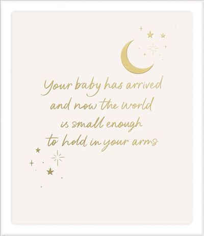 UKG 'The World Is Small Enough To Hold In Your Arms' New Baby Card