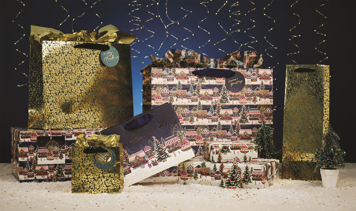 Glick Christmas Market Large Landscape Gift Bag