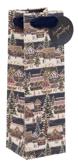 Glick Christmas Christmas Market Bottle Gift Bag