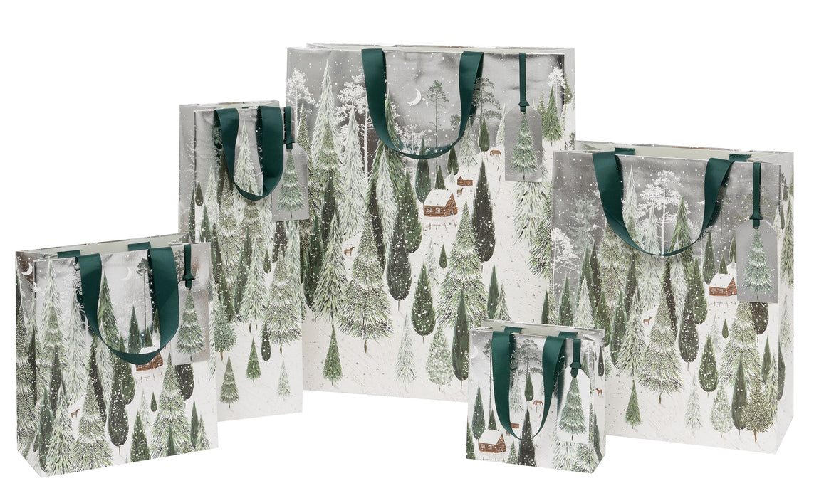 Glick Christmas Moonlit Glade Bottle Gift Bag