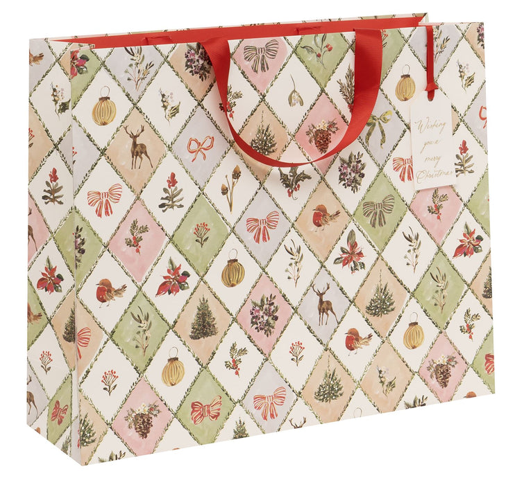 Glick Winter Weave Shopper Landscape Gift Bag