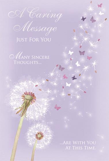 Words & Wishes 'A Loving Message Just For You' Sympathy Card