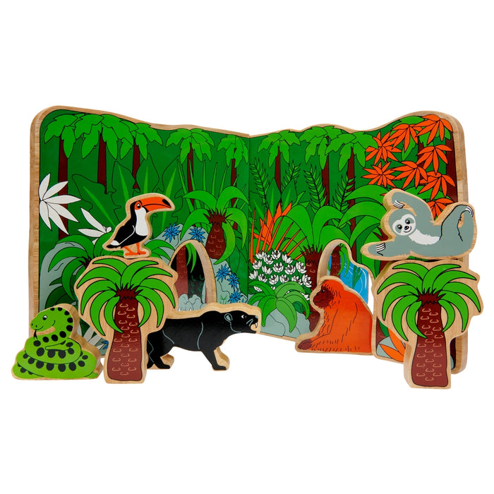 Lanka Kade Wooden Jurassic Toy World Playset