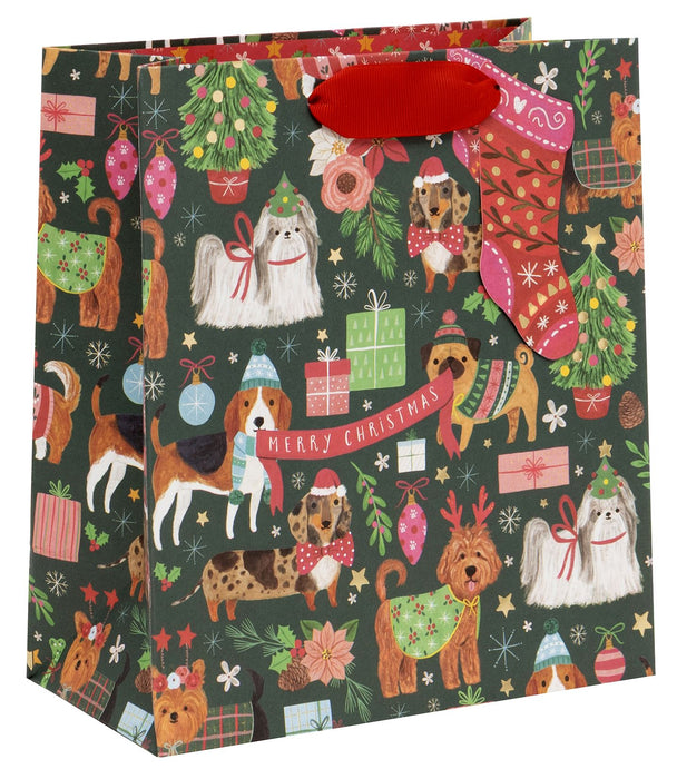 Glick Santa Paws Medium Gift Bag