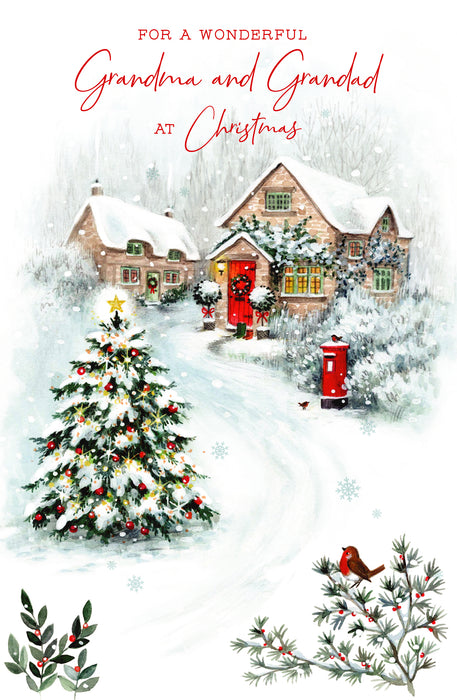 UKG 'For A Wonderful Grandma & Grandad' Christmas Card