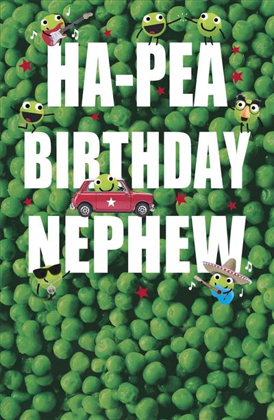 UKG 'Ha-Pea Birthday Nephew' Birthday Card