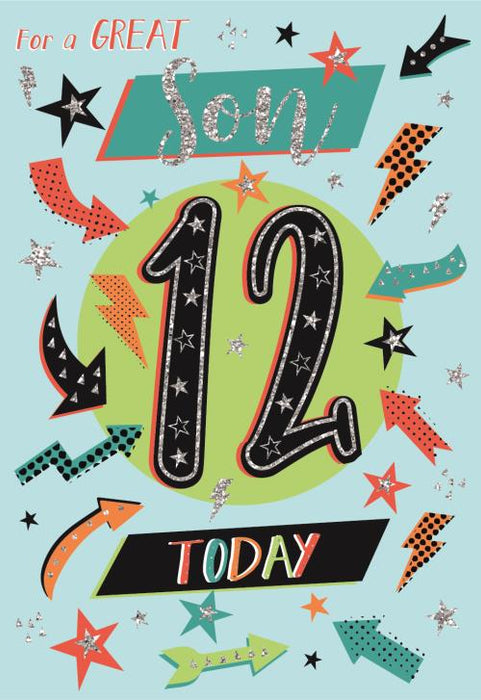 ICG 'Great Son 12 Today' Birthday Card