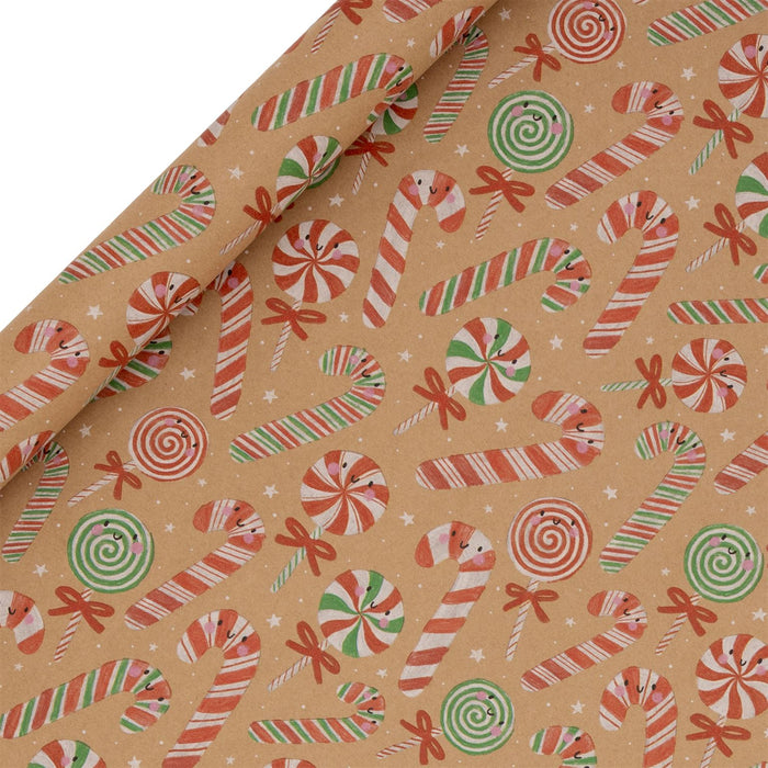 Glick Candy Cane Lane 3 Metre Roll Wrap