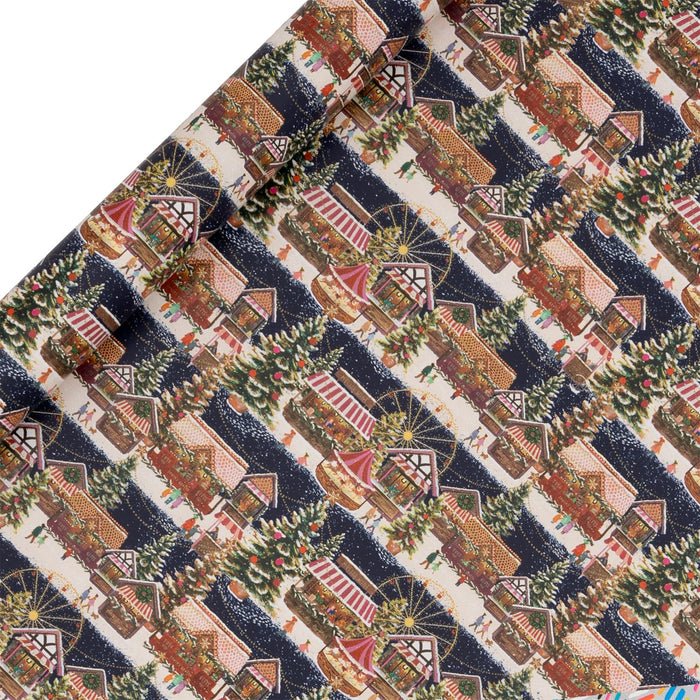 Glick Christmas Market 4 Metre Roll Wrap