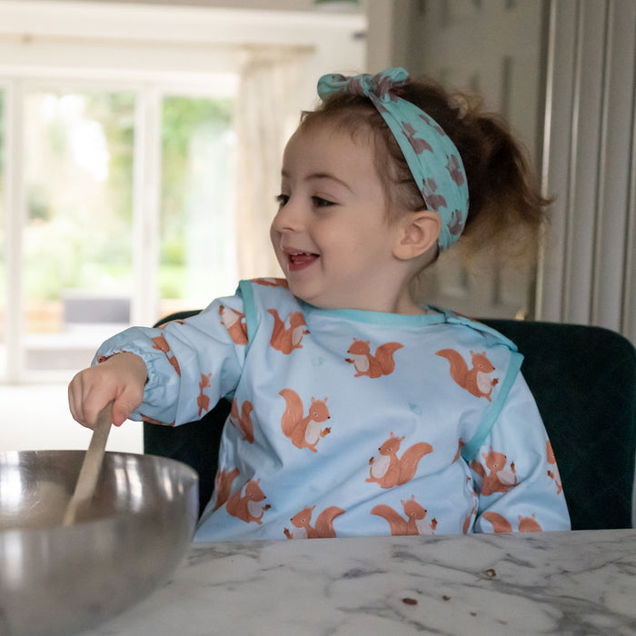 Ziggle Coverall Feeding Bib Squirrels