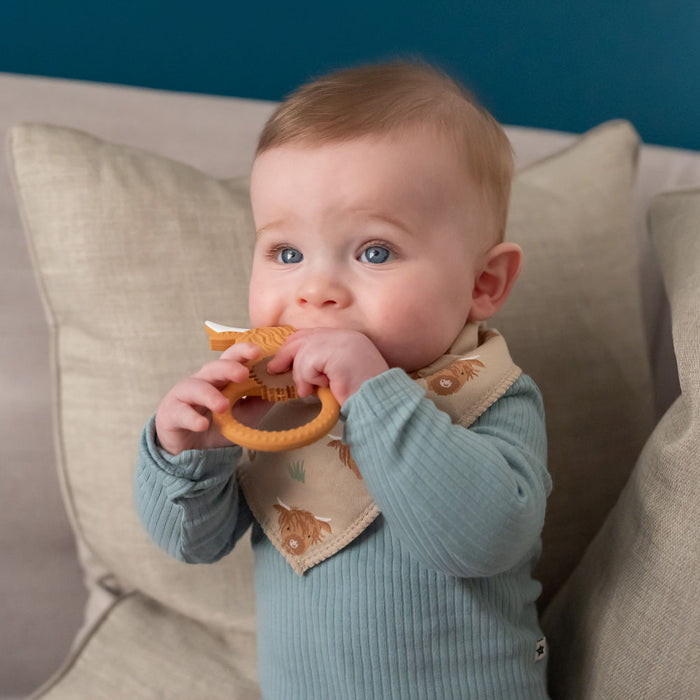 Ziggle Highland Cow Teether Silicone