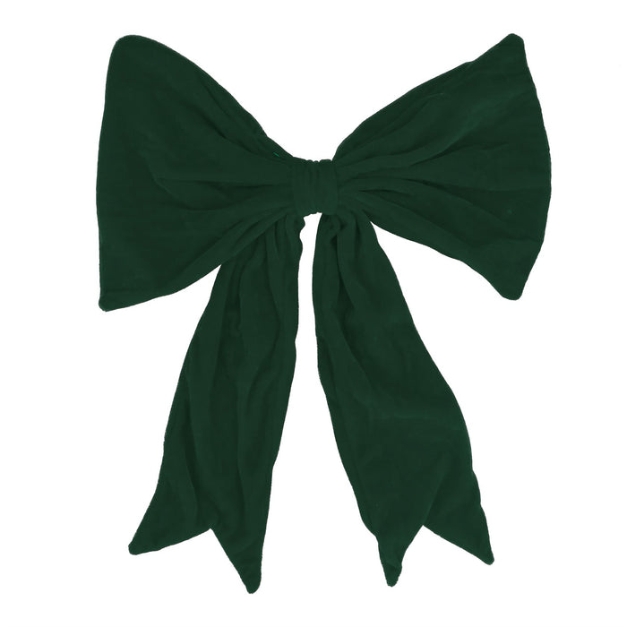 Gisela Graham Dark Green Velvet Clip On decorative Bow