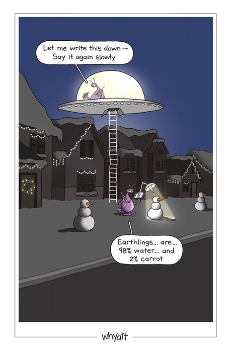 UKG '98% Water 2% Carrot' Christmas Card