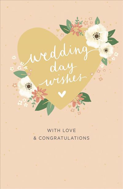 UKG 'Wedding Day Wishes' Wedding Card
