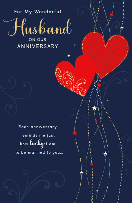UKG 'For My Wonderful Husband On Our Anniversary' Card
