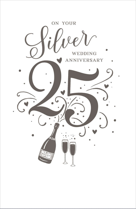 UKG '25th Wedding Anniversary' Card