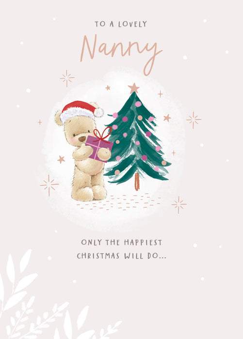 UKG 'To A lovely Nanny' Christmas Card