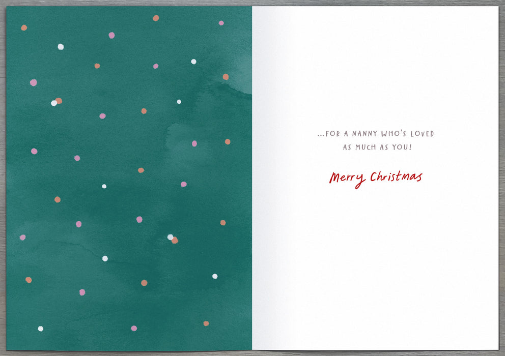 UKG 'To A lovely Nanny' Christmas Card