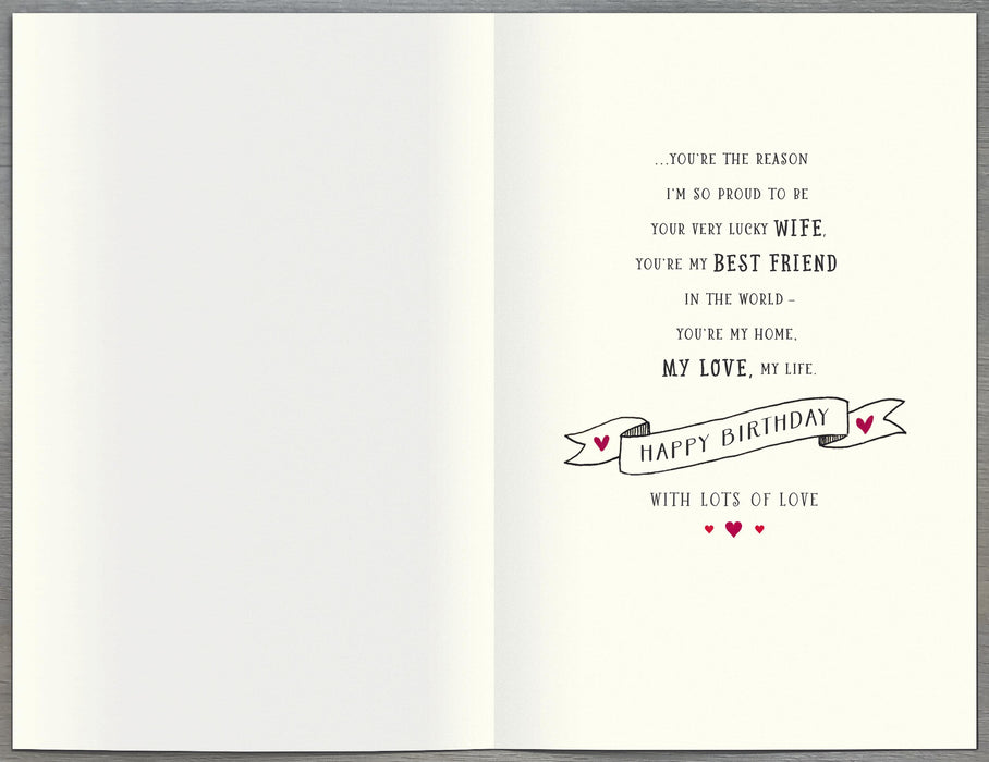 UKG 'My Husband My Best Friend' Birthday Card