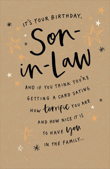 UKG 'It's Your Birthday Son-in-Law' Birthday Card